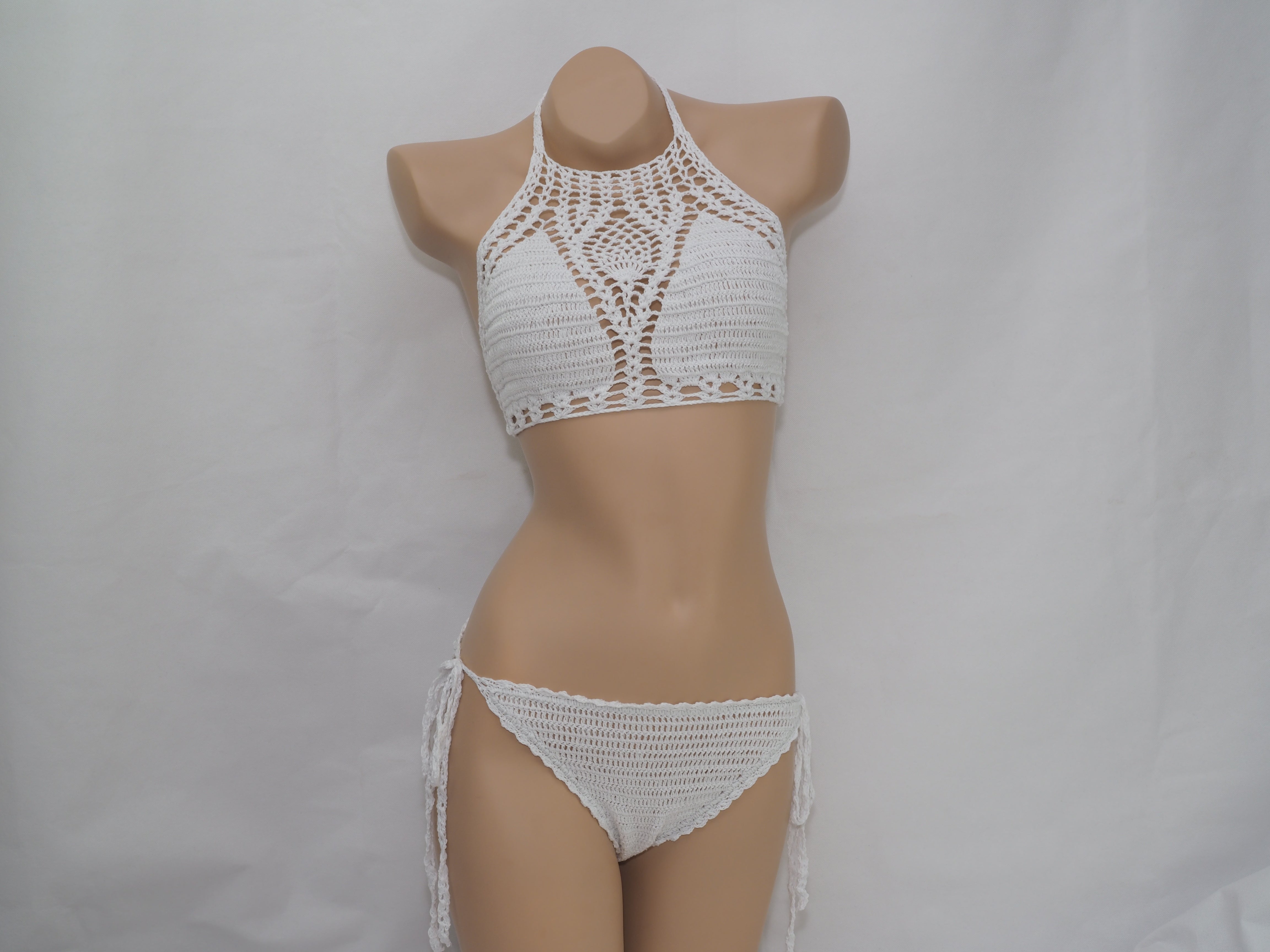 Triangle Tassel Bikini Crocheted Swimwear Sexy Knitting Bikini Bella Mia